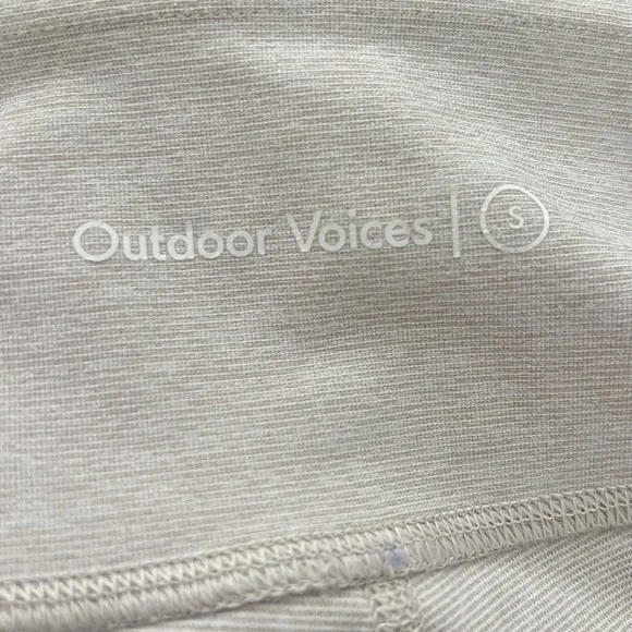 Outdoor Voices 25” Warmup Light Cream/Gray Marled Leggings - Picture 5 of 5